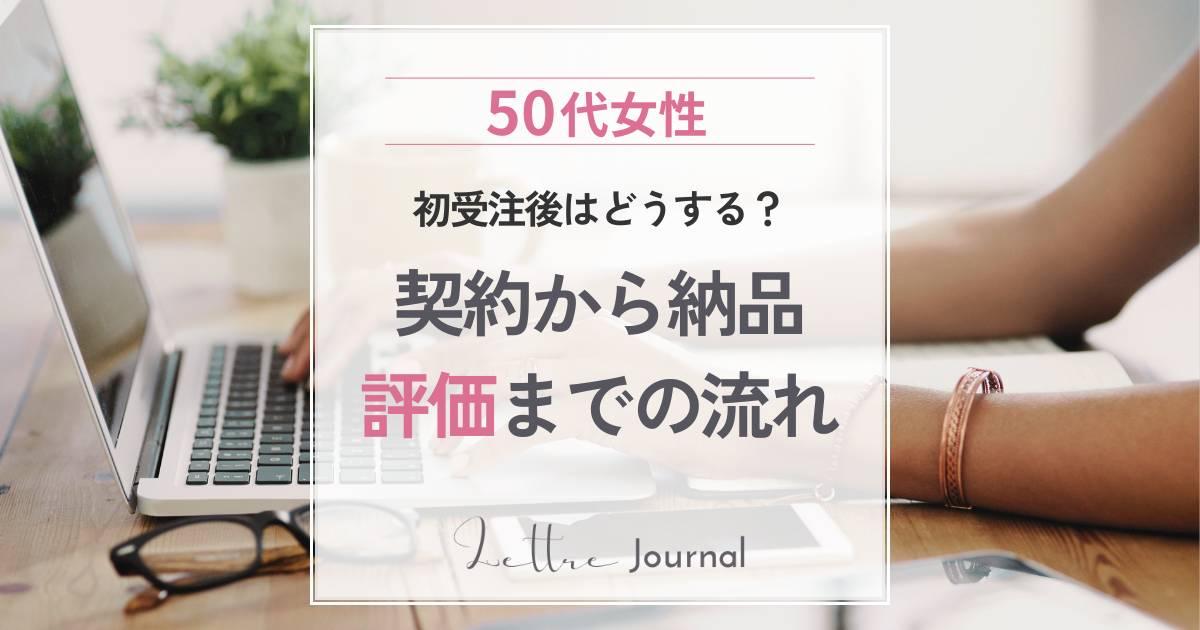 クラウドワークス初受注後の流れ｜契約から納品・評価までを50代女性向けに解説